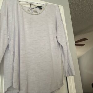WHBM grey/periwinkle colored light weight  Women's Top